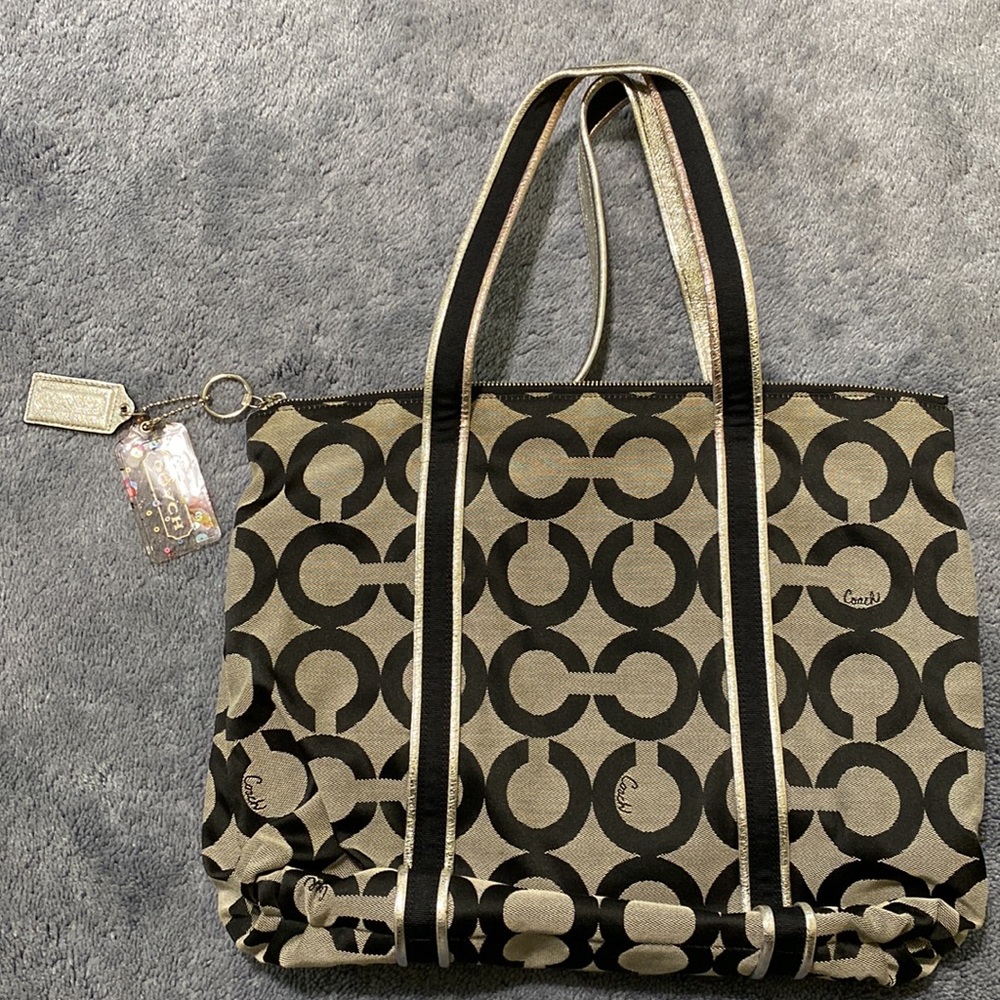 Coach Poppy Art Glam Tote Bag - Collectible Item! - Picture 4 of 7